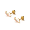 Boucles d&#39;oreilles de pote de cloud arc-en-ciel Shangjie Oem Cloud